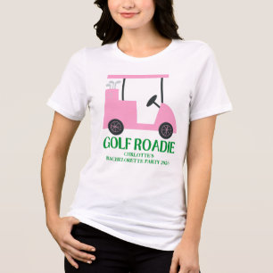 T-shirt En Tri-matière Dernier Golf Bachelorette Rose Vert