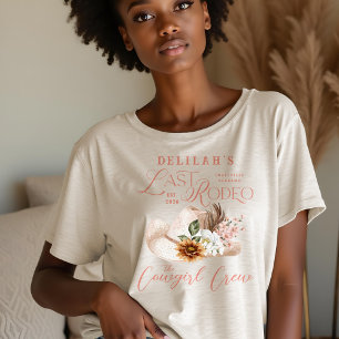 T-shirt En Tri-matière Dernier Rodeo Chic Cowgirl Casquette Western Bride