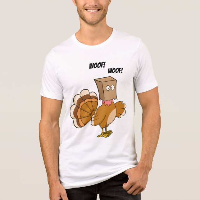 T-shirt En Tri-matière Dessin déguisé en chien de Turquie | Thanksgiving (Recto)