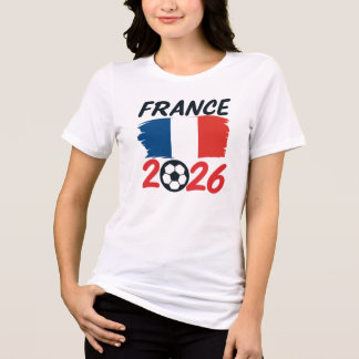 T-shirt En Tri-matière Dessin du drapeau France 2026 couleurs de fan de f