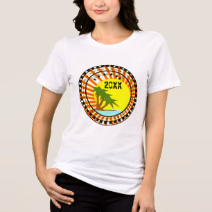 T-shirt En Tri-matière Destination Vacances Hawaï avec Année