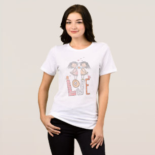 T-shirt En Tri-matière Deux filles amoureuses