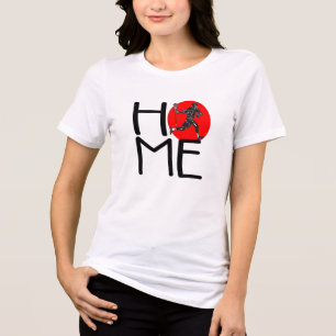 T-shirt En Tri-matière Deux tonalités Dos Graphic Tee de crosse masculine