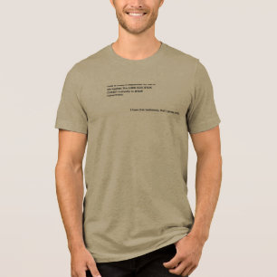 T-shirt En Tri-matière Dieu a rendu impossible pour moi de pécher