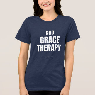 T-SHIRT EN TRI-MATIÈRE DIEU, GRÂCE ET THÉRAPIE