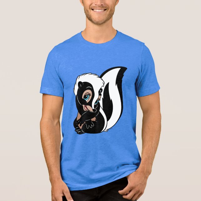 T-shirt En Tri-matière Disney Bambi Flower assis (Recto)