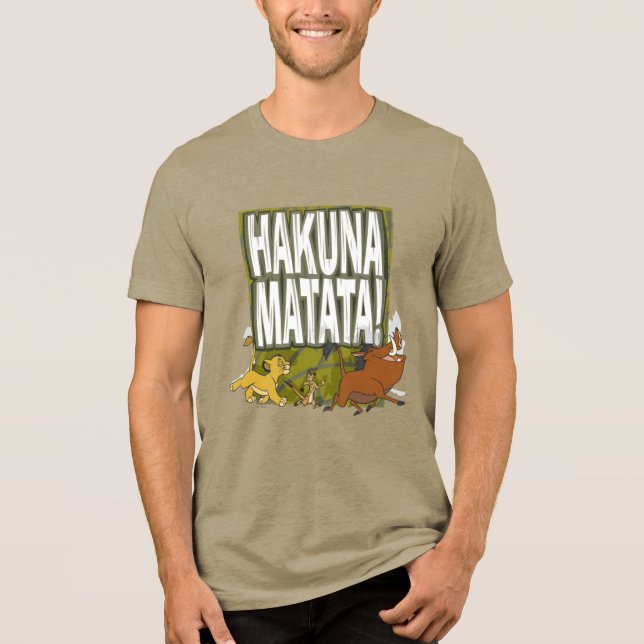 T-shirt En Tri-matière Disney Lion King Hakuna Matata ! (Recto)