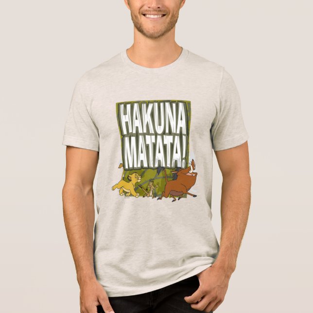 T-shirt En Tri-matière Disney Lion King Hakuna Matata ! (Recto)
