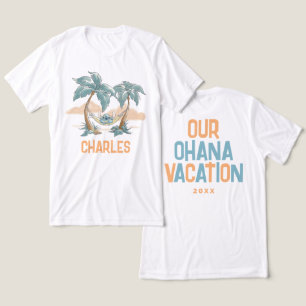 T-shirt En Tri-matière Disney's Stitch Tropical Ohana Vacation - Custom