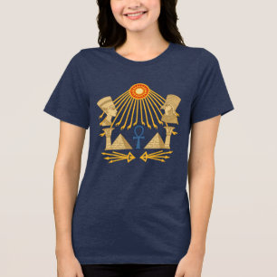 T-shirt En Tri-matière Disque solaire Aten – Ankh, Horus & Nefertiti