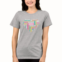Dog Lover Word Art T-Shirt • Colorful Heart Design