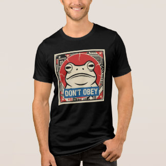 T-shirt En Tri-matière Don't Obey Portland Frog Protest Tri-Blend Shirt