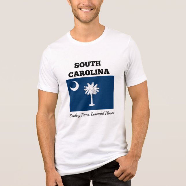 T-shirt En Tri-matière Drapeau de Caroline du Sud (Recto)