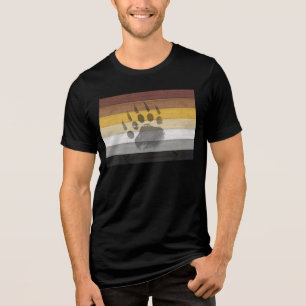 T-shirt En Tri-matière drapeau de la fierté de l'ours de SlipperyJoe's te