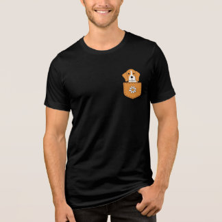 T-shirt En Tri-matière Drôle Chien Beagle Dans La Poche