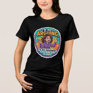 T-shirt En Tri-matière Drôle Drôle Je ne discute pas