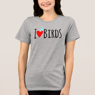 T-shirt En Tri-matière  Drôle J'adore les oiseaux 