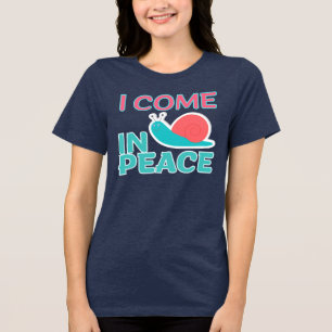 T-shirt En Tri-matière Drôle "Je viens en paix" Drôle Citation Correspond