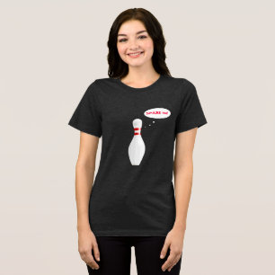 T-shirt En Tri-matière Drôle Ladies Bowling Team Spare Me with Name
