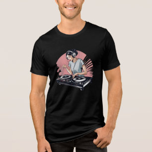 T-shirt En Tri-matière Drop the Beat DJ Tee - Main sur le Tourne-disque