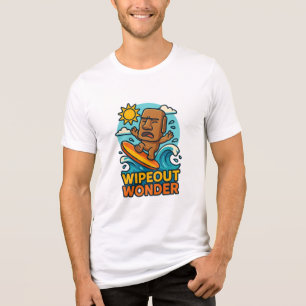T-shirt En Tri-matière Échec du Surf Wipeout Moai Chibi