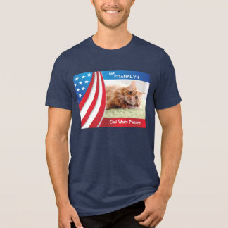 T-shirt En Tri-matière Élection présidentielle 2024 Photo de chat Vote