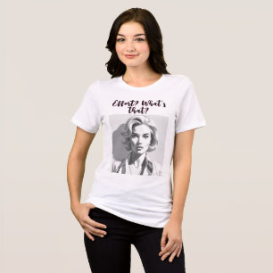 T-shirt En Tri-matière Élégant Vintage noir et blanc