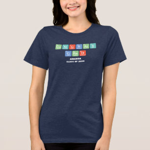 T-shirt En Tri-matière Éléments du tableau périodique Félicitations Grad