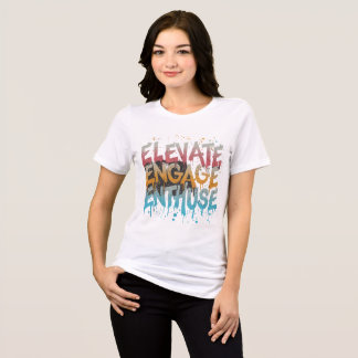T-shirt En Tri-matière Élever, engager, enthousiasmer