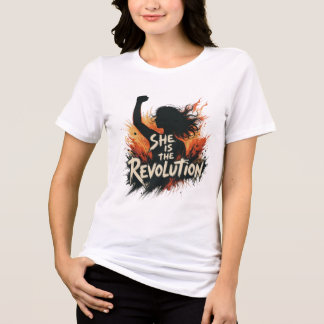 T-shirt En Tri-matière Elle est la révolution - Mois de l’histoire des fe
