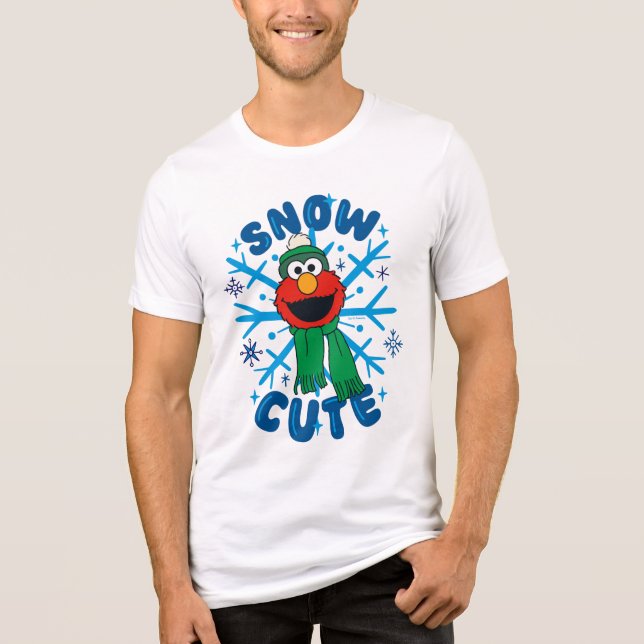 T-shirt En Tri-matière Elmo Snow Cute (Recto)