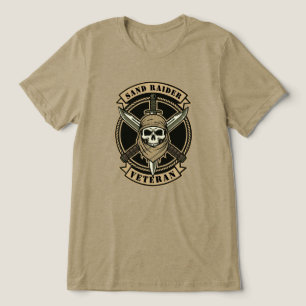 T-shirt En Tri-matière Emblème de combat désertique du vétéran Sand Raide