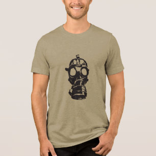 T-shirt En Tri-matière Embrassez la Vibe Edgy avec le Cool Retro Gas Mask