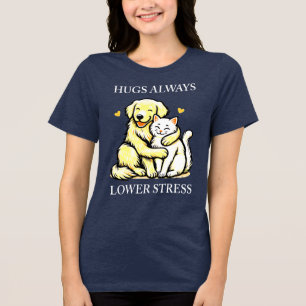 T-shirt En Tri-matière "Embrassez le calme : Les caresses toujours plus b