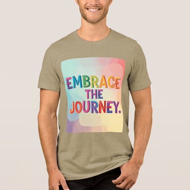 T-shirt En Tri-matière Embrassez le voyage. (Recto)
