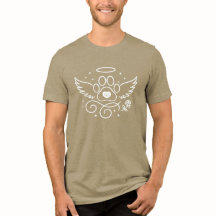 Empreinte de patte ange avec ailes et halo - Mémor