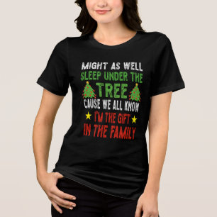 T-shirt En Tri-matière Enfants de Noël amusants Pyjamas de Noël Filles Ga