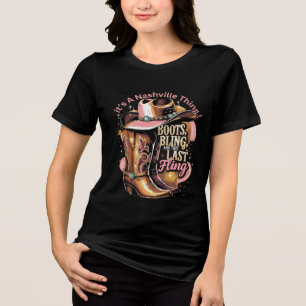 T-shirt En Tri-matière Enterrement de vie de jeune fille à Nashville - "
