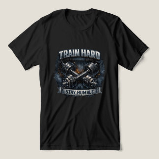 T-shirt En Tri-matière Entraînez-vous dur Restez humble