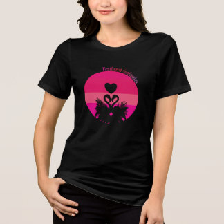 T-shirt En Tri-matière Épaules à plumes