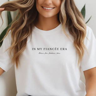 T-shirt En Tri-matière Époque fiancée écriture moderne personnalisée