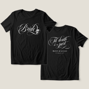 T-shirt En Tri-matière Épouse jusqu'à la mort Faisons-nous partie du crân