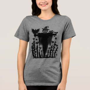 T-shirt En Tri-matière Épouvantail de citrouille d'Halloween gothique eff