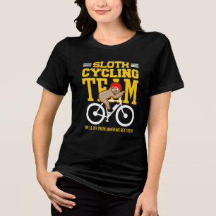 T-shirt En Tri-matière Équipe Cycliste Paresseux On Y Arrivera Drôles de 