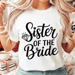T-shirt En Tri-matière Équipe de la sœur de la mariée pour l'enterrement 
