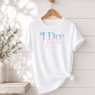 T-shirt En Tri-matière Équipe Moderne de Jeans de Demoiselle d'Honneur av