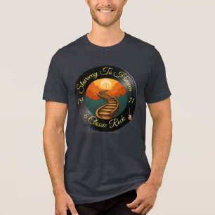 T-SHIRT  EN TRI-MATIÈRE ESCALIER AU CIEL ROCK TEE