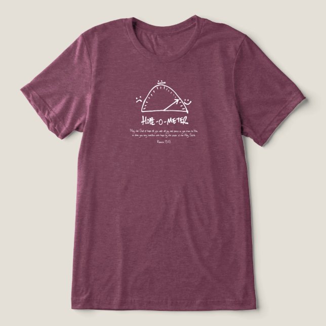 T-shirt En Tri-matière espoir-o-mètre (Design Recto)