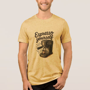 T-shirt En Tri-matière Espresso Yourself Premium Homme's Tri-mixend