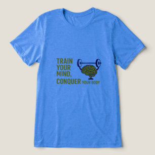 T-shirt En Tri-matière Esprit sur les muscles – Motivation de concentrati